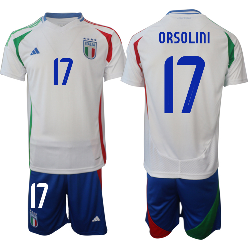 Men 2024-2025 Season Italy away white #17 Soccer Jersey